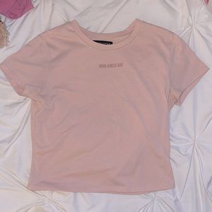 Kendall & Kylie Baby Pink Crop Top